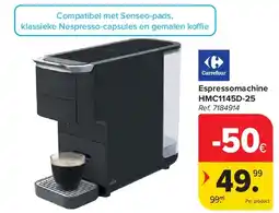 Carrefour Espressomachine HMC1145D-25 aanbieding