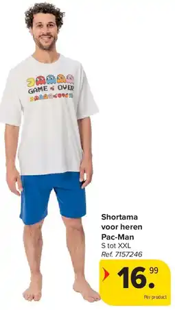 Carrefour Shortama voor heren Pac-Man aanbieding
