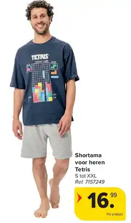 Carrefour Shortama voor heren Tetris aanbieding