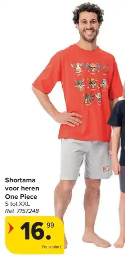 Carrefour Shortama voor heren One Piece aanbieding