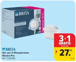 Carrefour Set van 4 fi lterpatronen Maxtra Pro aanbieding