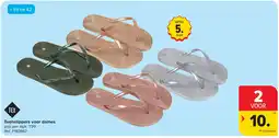 Carrefour Teenslippers voor dames aanbieding