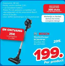 Carrefour Steelstofzuiger BCS611P4A aanbieding