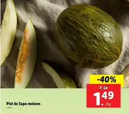 Lidl Piel de Sapo meloen aanbieding
