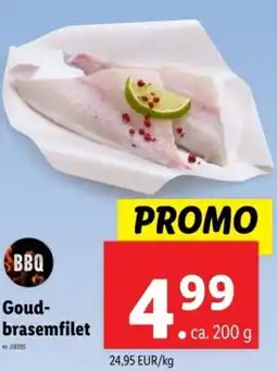 Lidl BBQ Goudbrasemfilet aanbieding