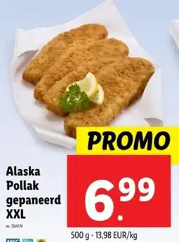 Lidl Alaska Pollak gepaneerd XXL aanbieding