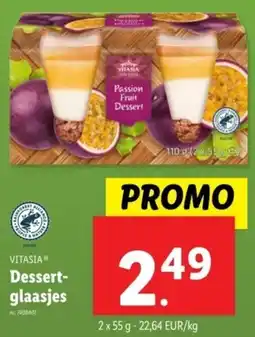 Lidl Vitasia Dessertglaasjes aanbieding