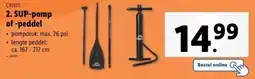 Lidl Crivit SUP-pomp of peddel aanbieding