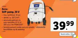 Lidl Crivit Accu-SUP pomp, 20 V aanbieding