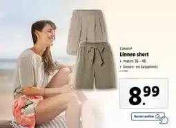 Lidl Esmara Linnen short aanbieding