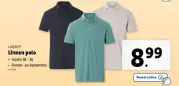 Lidl Livergy Linnen polo aanbieding