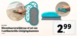Beldray Dierenhaarverwijderaar of set van 3 antibacteriële reinigingskammen