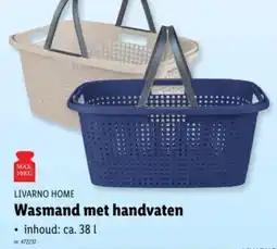 Lidl Livarno Home Wasmand met handvaten aanbieding