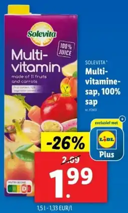 Lidl Solevita Multi-vitaminesap aanbieding