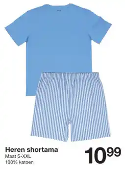 Zeeman Heren shortama aanbieding