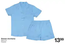 Zeeman Dames shortama aanbieding