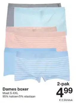 Zeeman Dames boxer aanbieding