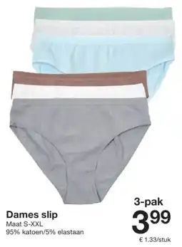 Zeeman Dames slip aanbieding