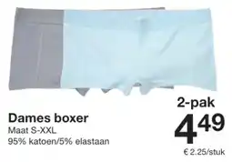 Zeeman Dames boxer aanbieding