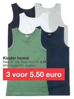 Zeeman Kinder hemd aanbieding