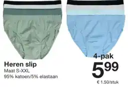 Zeeman Heren slip aanbieding