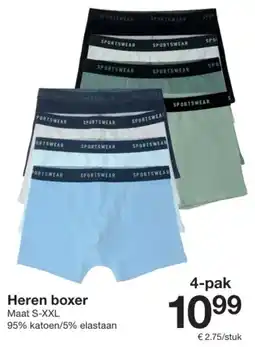 Zeeman Heren boxer aanbieding
