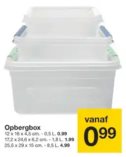Zeeman Opbergbox aanbieding