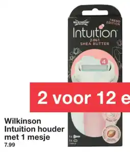 Zeeman Wilkinson Intuition houder met 1 mesje aanbieding