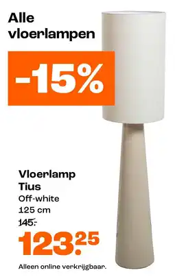 Kwantum Vloerlamp Tius aanbieding