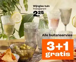 Kwantum Wijnglas tuin aanbieding