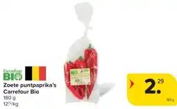 Carrefour Zoete puntpaprika's Carrefour Bio aanbieding