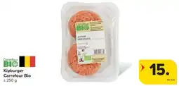 Carrefour Kipburger Carrefour Bio aanbieding