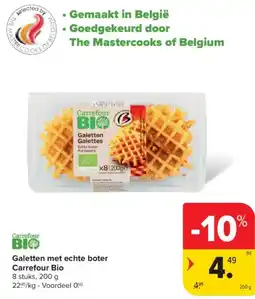 Carrefour Galetten met echte boter Carrefour Bio aanbieding