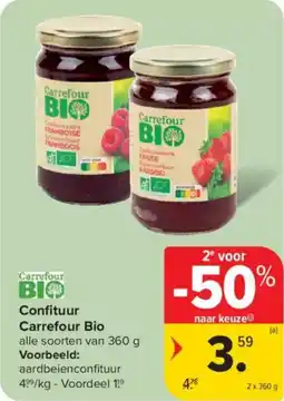 Carrefour Confituur Carrefour Bio aanbieding