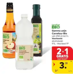 Carrefour Gamma azijn Carrefour Bio aanbieding