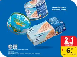 Carrefour Tonijn in blik in eigen nat of in olie Carrefour aanbieding