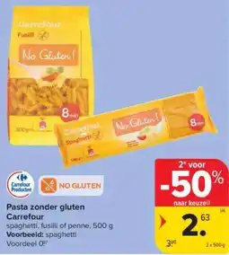 Carrefour Pasta zonder gluten Carrefour aanbieding