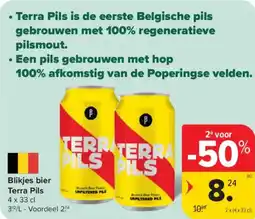 Carrefour Blikjes bier Terra Pils aanbieding