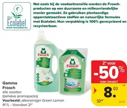 Carrefour Gamma Frosch aanbieding