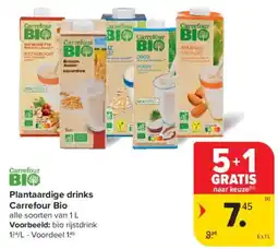 Carrefour Plantaardige drinks Carrefour Bio aanbieding