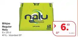 Carrefour Market Blikjes Regular Nalu aanbieding