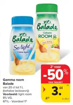 Carrefour Market Gamma room Balade aanbieding