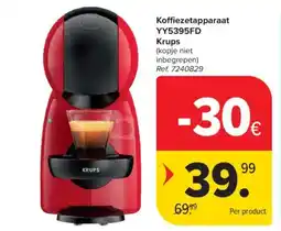 Carrefour Market Koffiezetapparaat YY5395FD krups aanbieding