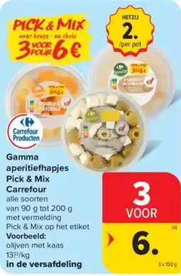 Carrefour Market Gamma aperitiefhapjes Pick & Mix Carrefour aanbieding