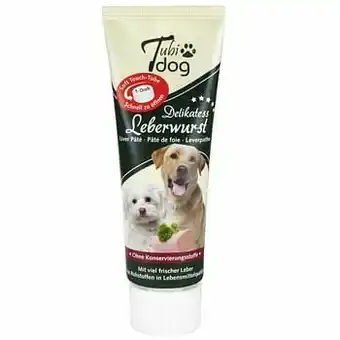 Zooplus 3x75g Tubidog Leverworstpastei in een Tube Hondensnacks aanbieding