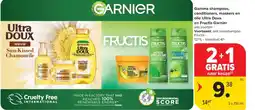 Carrefour Market Gamma shampoos conditioners maskers en olie Ultra Doux en Fructis Garnier aanbieding