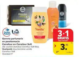 Carrefour Market Gamma parfumerie en parafarmacie Carrefour en Carrefour Soft aanbieding