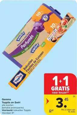 Carrefour Market Gamma Toppits en Swirl aanbieding