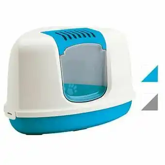 - Blauw / Wit - Savic Kattentoilet Nestor Corner