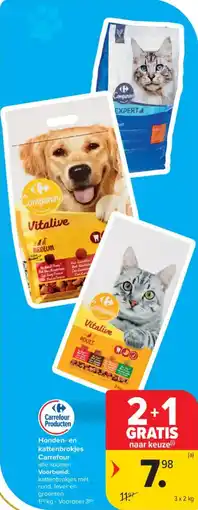 Honden-en kattenbrokjes Carrefour